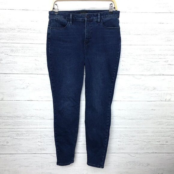 Talbots Women's Jeans Stretch Jeggings Dark Wash size 8P length 26.5" - Picture 1 of 8